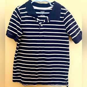 Carter’s boy polo. Size 8. Navy and white, great condition!
